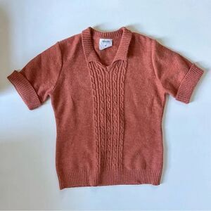 Rough Los Angeles Burnt Orange Knit Sweater Medium